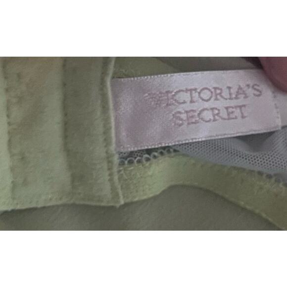 Vintage Y2K VS Victoria Secret Pastel Green Silk Mini Lingerie Dress-Size Large - Picture 6 of 6